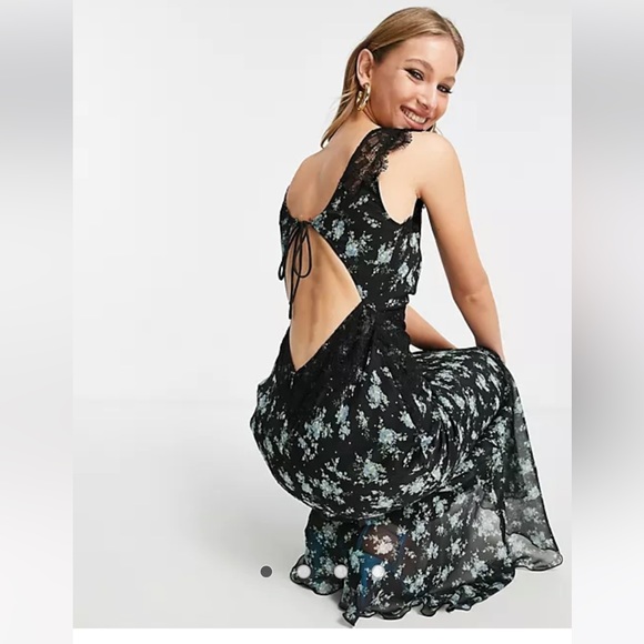 ASOS open back maxi dress US2 - Picture 1 of 5